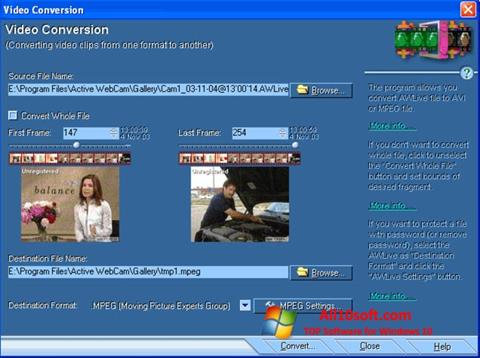Скріншот Active WebCam для Windows 10