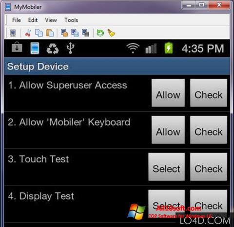 Скріншот MyMobiler для Windows 10