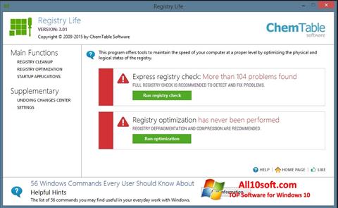 Скріншот Registry Life для Windows 10