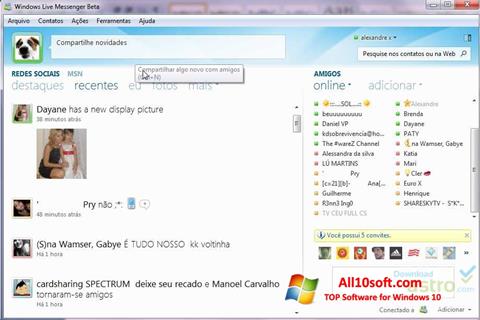 Скріншот Windows Live Messenger для Windows 10