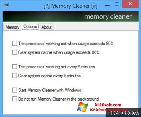 Скріншот Memory Cleaner для Windows 10