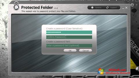 Скріншот Protected Folder для Windows 10