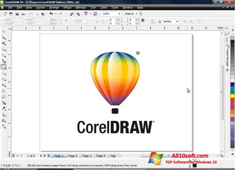 Скріншот CorelDRAW для Windows 10
