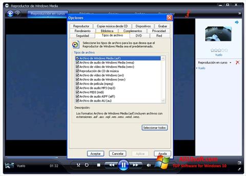 Скріншот Windows Media Player для Windows 10