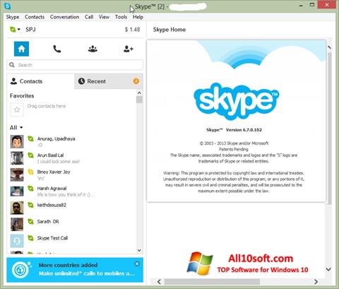 Скріншот Skype Setup Full для Windows 10