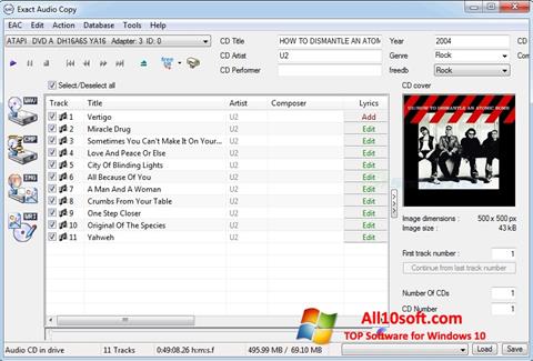 Скріншот Exact Audio Copy для Windows 10