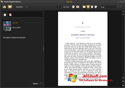 Скріншот Adobe Digital Editions для Windows 10