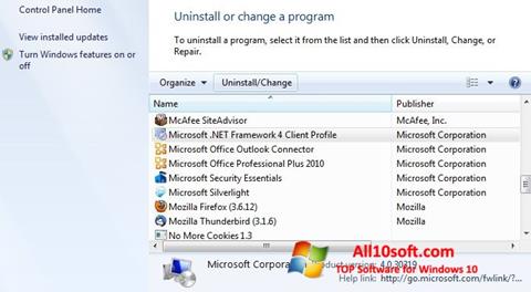 Скріншот Microsoft .NET Framework для Windows 10