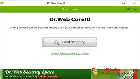 Скріншот Dr.Web CureIt для Windows 10