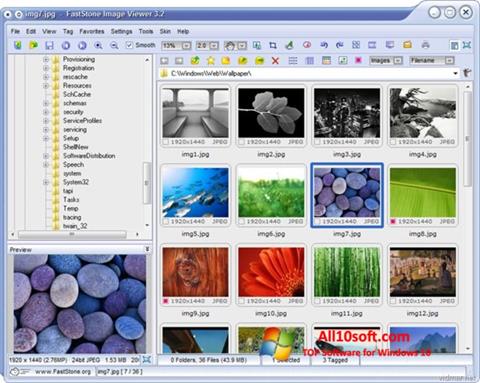 Скріншот FastStone Image Viewer для Windows 10