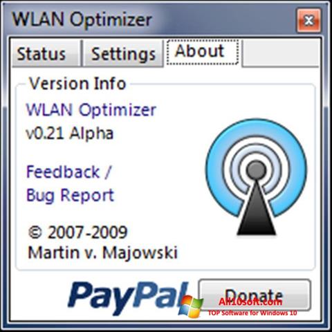 Скріншот WLAN Optimizer для Windows 10