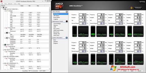 Скріншот AMD Overdrive для Windows 10