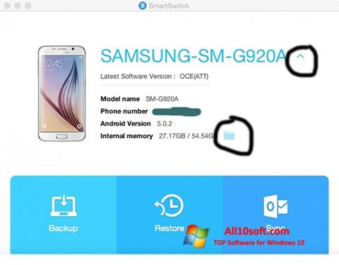 Скріншот Samsung Smart Switch для Windows 10