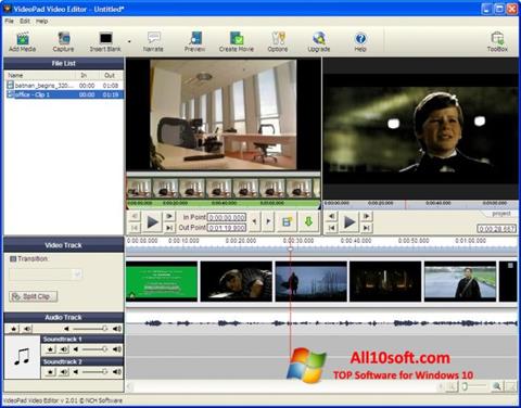 Скріншот VideoPad Video Editor для Windows 10