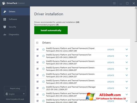 Скріншот DriverPack Solution Online для Windows 10