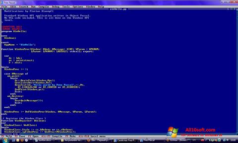 Скріншот Free Pascal для Windows 10