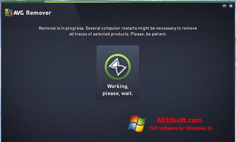 Скріншот AVG Remover для Windows 10