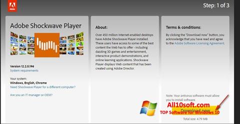 Скріншот Shockwave Player для Windows 10