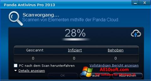 Скріншот Panda Antivirus Pro для Windows 10