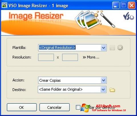 Скріншот VSO Image Resizer для Windows 10