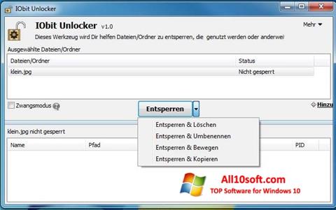 Скріншот IObit Unlocker для Windows 10