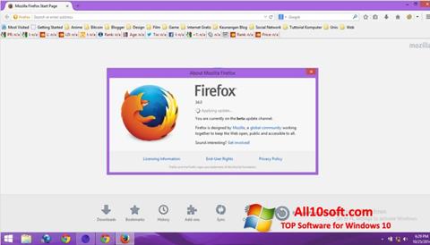 Скріншот Mozilla Firefox Offline Installer для Windows 10