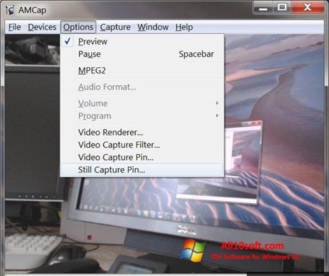 Скріншот AMCap для Windows 10
