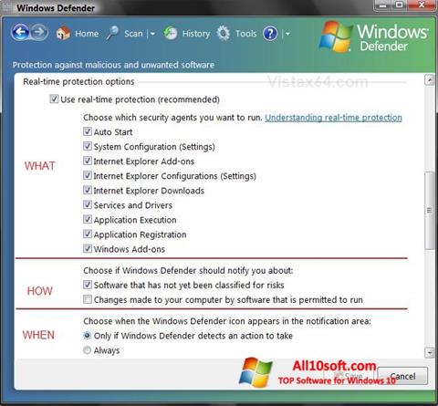 Скріншот Windows Defender для Windows 10