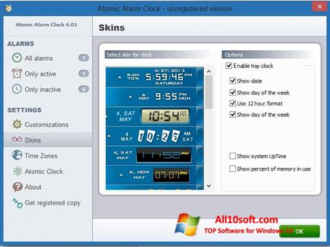 Скріншот Atomic Alarm Clock для Windows 10