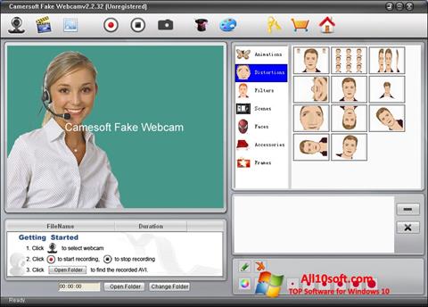Скріншот Fake Webcam для Windows 10