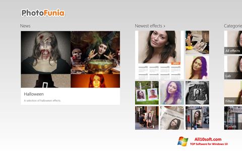 Скріншот PhotoFunia для Windows 10