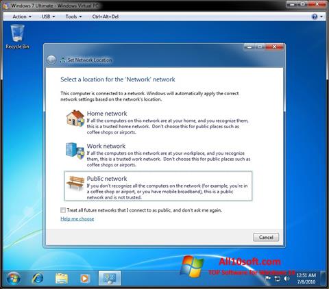 Скріншот Windows Virtual PC для Windows 10