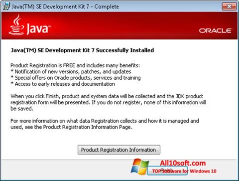 Скріншот Java для Windows 10