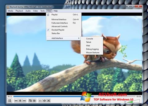 Скріншот VLC Media Player для Windows 10