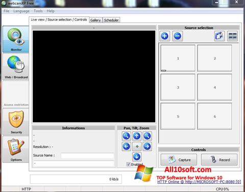 Скріншот webcamXP для Windows 10
