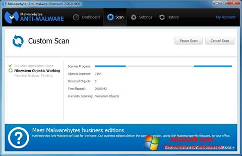 Скріншот Malwarebytes Anti-Malware Free для Windows 10