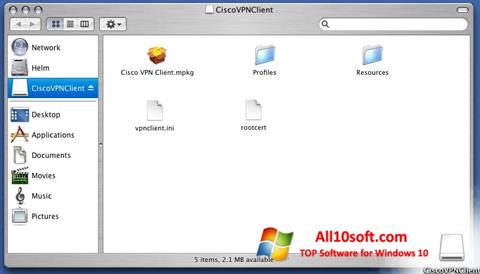 Скріншот Cisco VPN Client для Windows 10