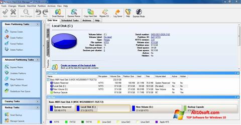 Скріншот Paragon Hard Disk Manager для Windows 10