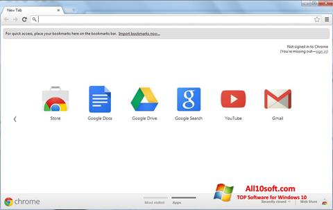 Скріншот Google Chrome для Windows 10