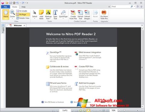 Скріншот Nitro PDF Reader для Windows 10