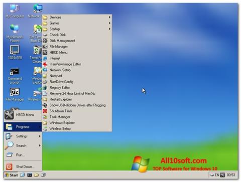 Скріншот Hirens Boot CD для Windows 10