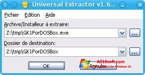 Скріншот Universal Extractor для Windows 10