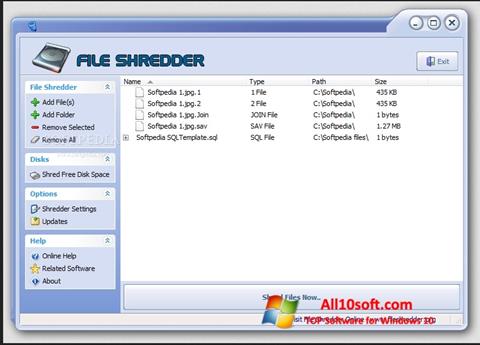 Скріншот File Shredder для Windows 10