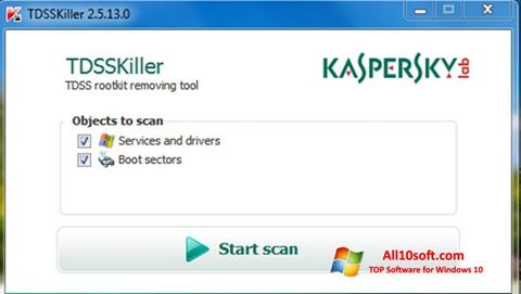 Скріншот Kaspersky TDSSKiller для Windows 10