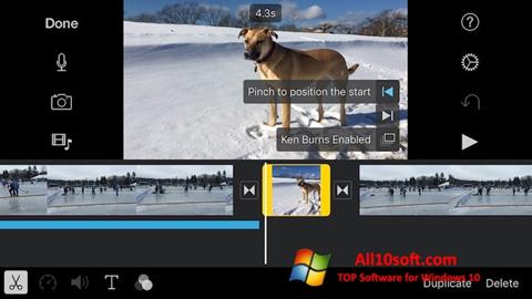 Скріншот iMovie для Windows 10