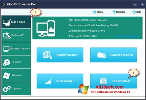 Скріншот PC Cleaner для Windows 10
