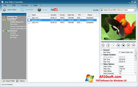 Скріншот Any Video Converter для Windows 10