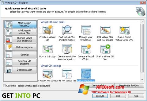 Скріншот Virtual CD для Windows 10