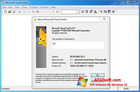 Скріншот Microsoft Visual FoxPro для Windows 10