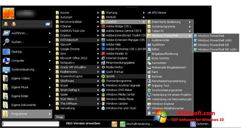 Скріншот Start Menu X для Windows 10